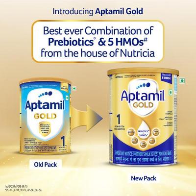 Aptamil Gold Stage 1 (Upto 6 Months) Powder 400 gm (Tin) - Baby And Infant Supplements