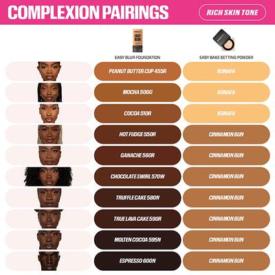 Huda Beauty Easy Blur Natural Airbrush Foundation - True Lava Cake 590 R 10ml - Foundation