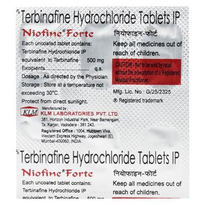Niofine Forte Tablet 7'S - Fungal Infections-Anf