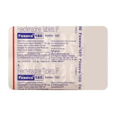 Fexova 180mg Tablet 10'S - Allergies-Ant