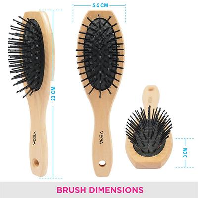 Vega Wooden Cushion Brush (E2 - Bb) - Hair Brushes