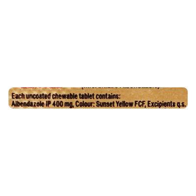 Zentel Tablet 1'S - Parasitic Worms-Ant