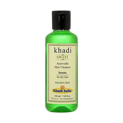 Khadi Swati Ayurvedic Hair Cleanser - Heena 210 ml - Shampoos