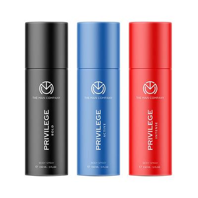The Man Company Premium Grooming Essential for Men Body Spray Trio-Bold TMC-WEB-2322 1's - Men Perfumes (Edt/Edp)