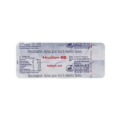Mecobion OD Tablet 10'S - Supplements-Vam