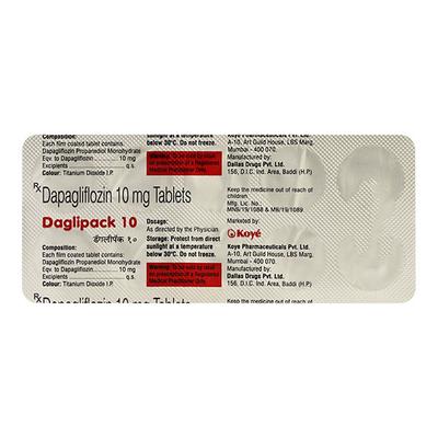 DAGLIPACK 10 Tablet 10's - Diabetes-Ant