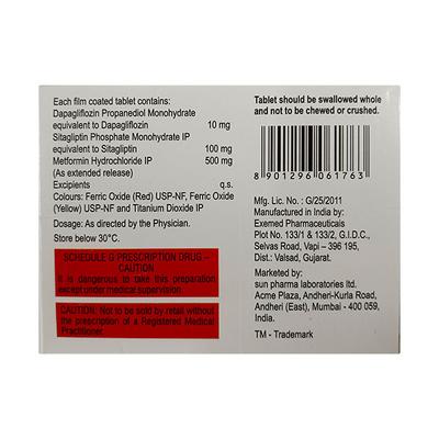 ISTAMET D XR 500 Tablet 7's - Diabetes-Ant