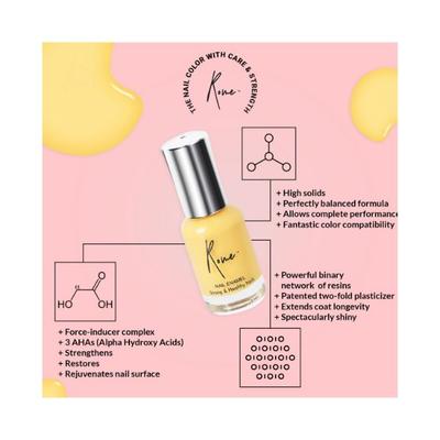 Rome Stone Grey Strong & Healthy Nail Enamel 8 ml - Nail Polish