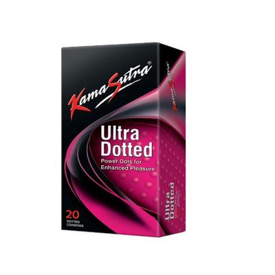 Kamasutra Ultra Dotted Condoms 20's - Plain/Flavoured Condoms