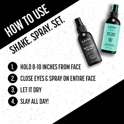 NYX Professional Makeup Setting Spray Dewy Finish 60 ml - Setting Spray