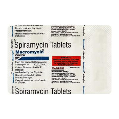 Macromycin Tablet 10'S - Bacterial Infections-Mac