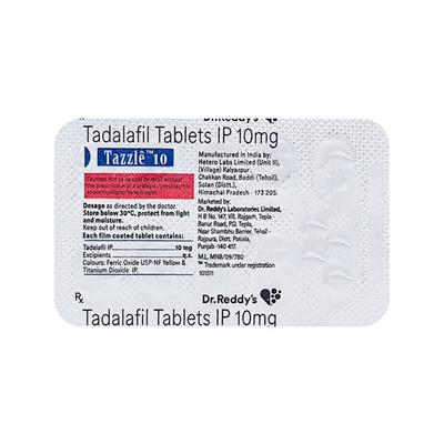 Tazzle 10mg Tablet 10'S - Impotence/Erectile Dysfunction (Ed)