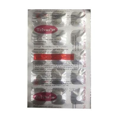TELVAS 20 Tablet 15's - Hypertension-Ang