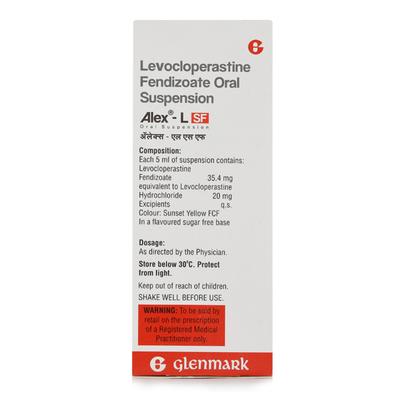 ALEX L SF Mango Flavour Oral Suspension 100ml - Cough And Cold-Cou