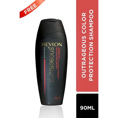 Revlon Colorsilk Hair Color with Keratin 3D Color No Ammonia - 4N Medium Brown + Outrageous Shampoo 90ml (91.8ml + 90ml) 1's - Crème