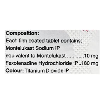 Spiromont F 180 Tablet 10'S - Allergies-Ant