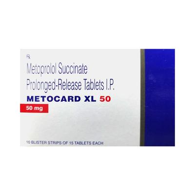 METOCARD XL 50 Tablet 15's - Hypertension-Bet