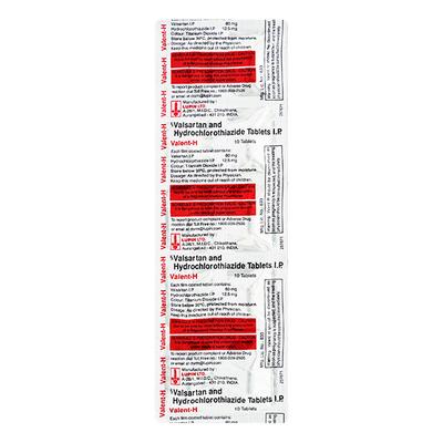 Valent H Tablet 10'S - Hypertension-Ang