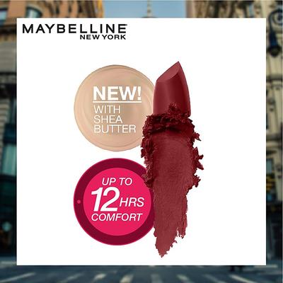 Maybelline New York Color Sensational Creamy Matte Lipstick, 696 Burgundy Blush 3.9 gm - Lipsticks