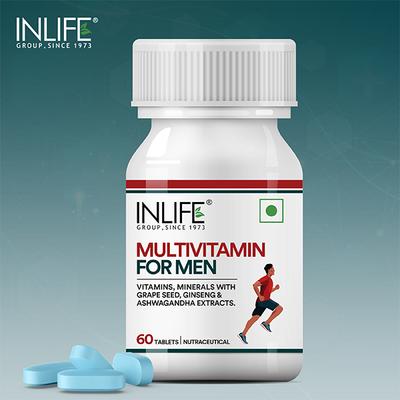 INLIFE Multivitamin Tablets for Men 60's - Multi-Vitamins