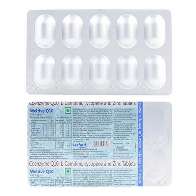 WELTIVE Q 10 Tablet 10's Price, Uses, Side effects, Substitutes | Netmeds