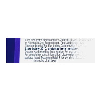Viagra 50mg Tablet 2'S - Impotence/Erectile Dysfunction (Ed)