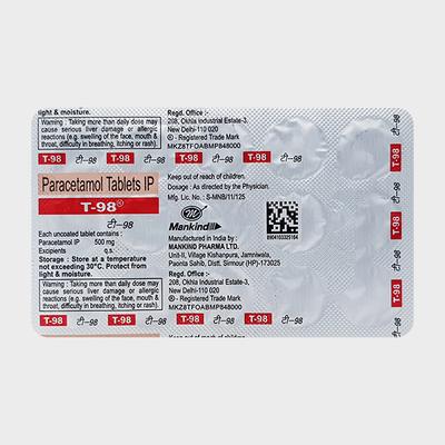T 98 Tablet 15's - Pain relief-Ano