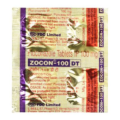 Zocon DT 100mg Tablet 4'S - Fungal Infections-Anf