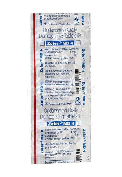 Zofer MD 4mg Tablet 10'S - Vomitting/Emesis-Ant