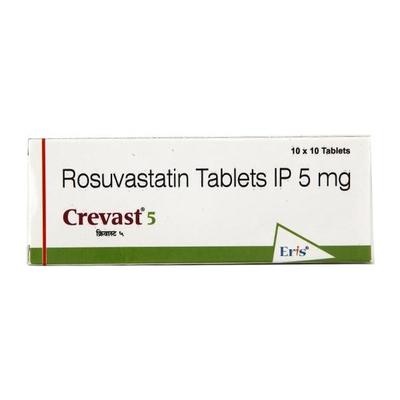 Crevast 5mg Tablet 10'S - High Cholesterol-Dys