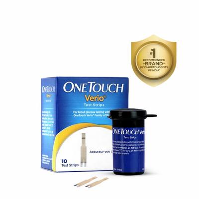 OneTouch Verio Blood Glucose Test Strip 10's - Blood Glucose Monitors/Test Strips