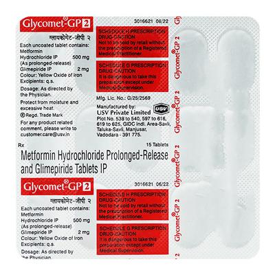 Glycomet-GP 2 Tablet 15's - Diabetes-Ant