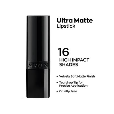 Avon Ultra Perfectly Matte Lipstick - Hot Plum 4 gm - Lipsticks