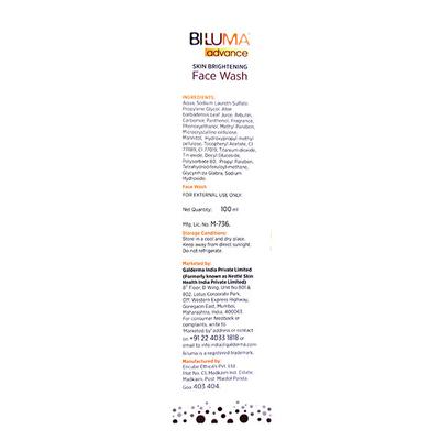 BILUMA ADVANCE SKIN BRIGHTENING Face Wash 100ml - Lotions & Creams