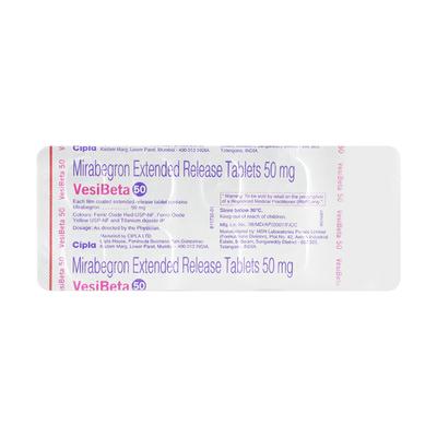 Vesibeta 50mg Tablet 10'S - Bladder And Prostate Disorders-Dru