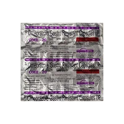 OME 20mg Capsule 15's - Ulcer/Reflux/Flatulence-Aaa