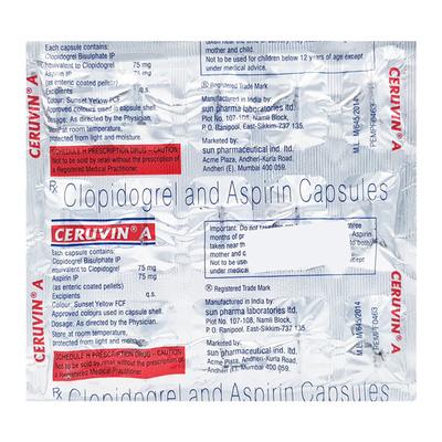 Ceruvin A Capsule 15'S - Blood Clot-Ant