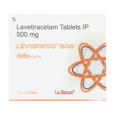 LEVIGRESS 500 Tablet 15's - Epilepsy/Convulsion-Ant