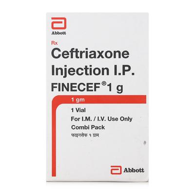 Finecef 1gm Injection 1's - Bacterial Infections-Cep