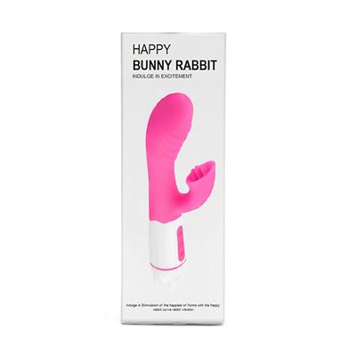 Gizmoswala Happy Bunny Rabbit Vibrator Massager - Pink - Massagers And Vibrators