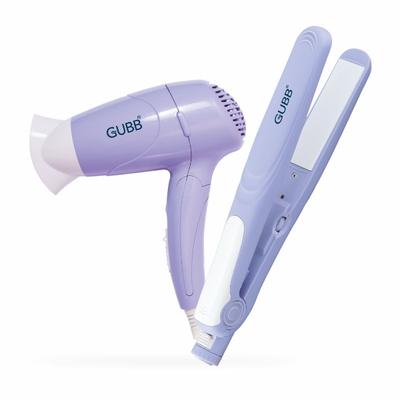 GUBB Hair Dryer & Hair Straightener Combo for Frizz Free & Lustrous Hair - Purple 1's - Multi-Stylers