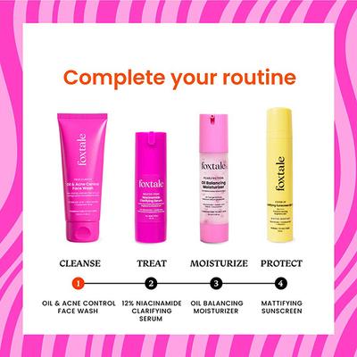 Foxtale True Clarity Oil and Acne Control Face Wash 100 ml - Face Wash & Cleansers