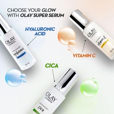 Olay Luminous Vitamin C Super Serum with 99% pure Niacinamide,White,82316914 30 ml - Face Gels