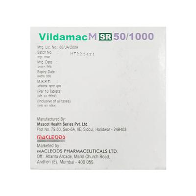 VILDAMAC M SR 50/1000 Tablet 10's - Diabetes-Ant