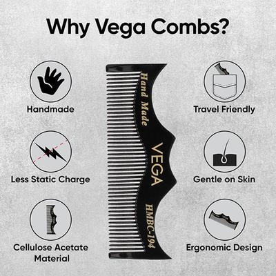 Vega Moustache Comb (HMBC - 194) 1's - Hair Combs