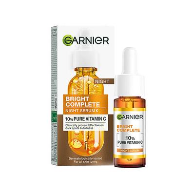 Garnier Bright Complete Night Vitamin C Serum with 10% Vitamin C for Bright Skin 15 ml - Face Serum