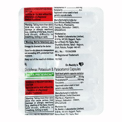 Buta Proxyvon Capsule 10'S - Pain relief-Nsa