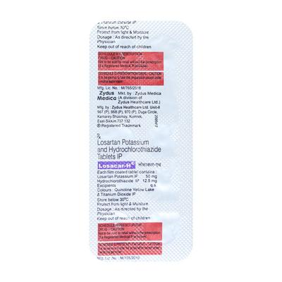 Losacar H Tablet 10'S - Hypertension-Ang