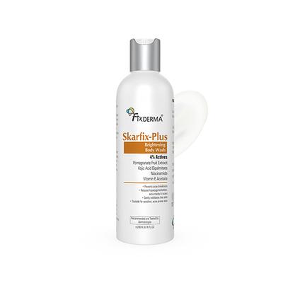 Fixderma Skarfix Plus Brightening Body Wash with 4% Actives with Kojic Acid & Niacinamide (200 ml) - Shower Gels & Body Wash