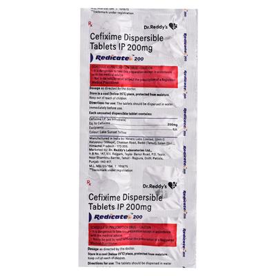 Redicate 200mg Tablet 10'S - Bacterial Infections-Cep